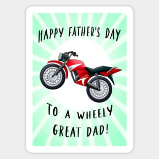 WHEELY GREAT DAD Sticker